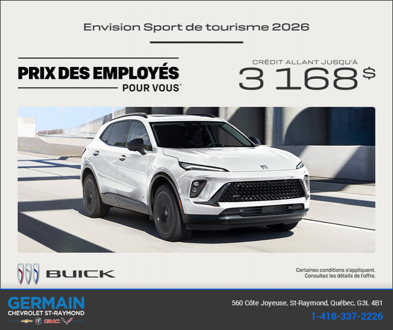 Procurez-vous la Buick Envision 2026