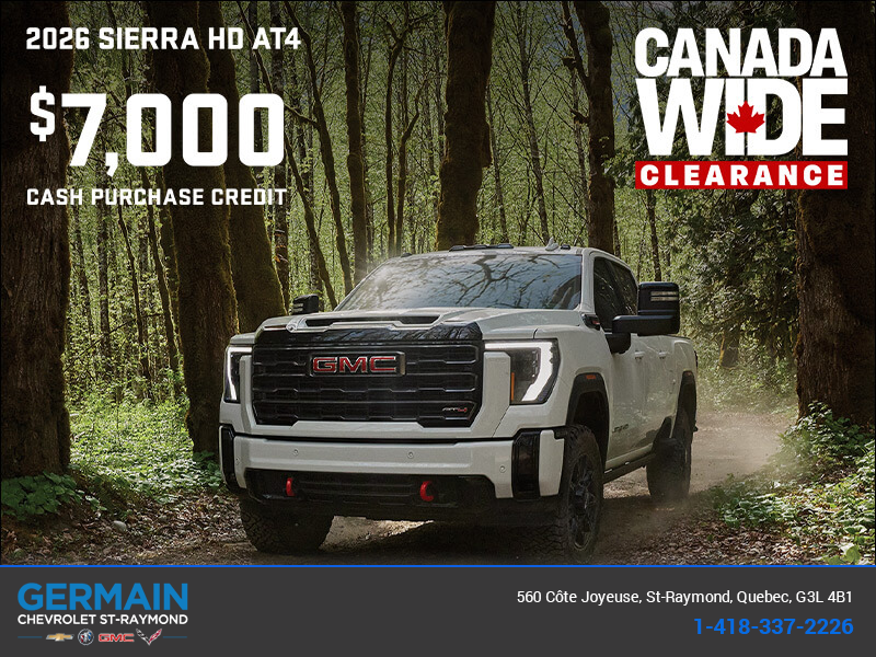 The 2026 GMC Sierra HD AT4