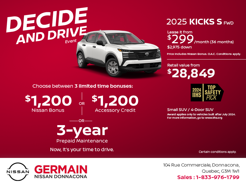 Get the 2025 Kicks Today!