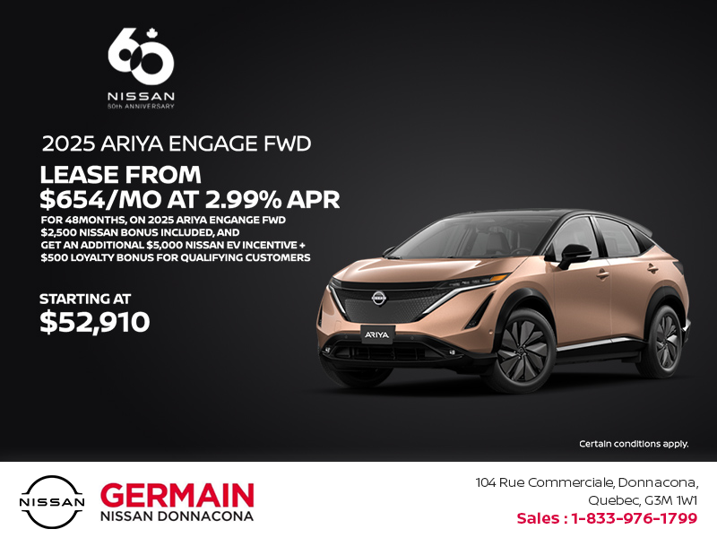 Get the 2025 Ariya Today!