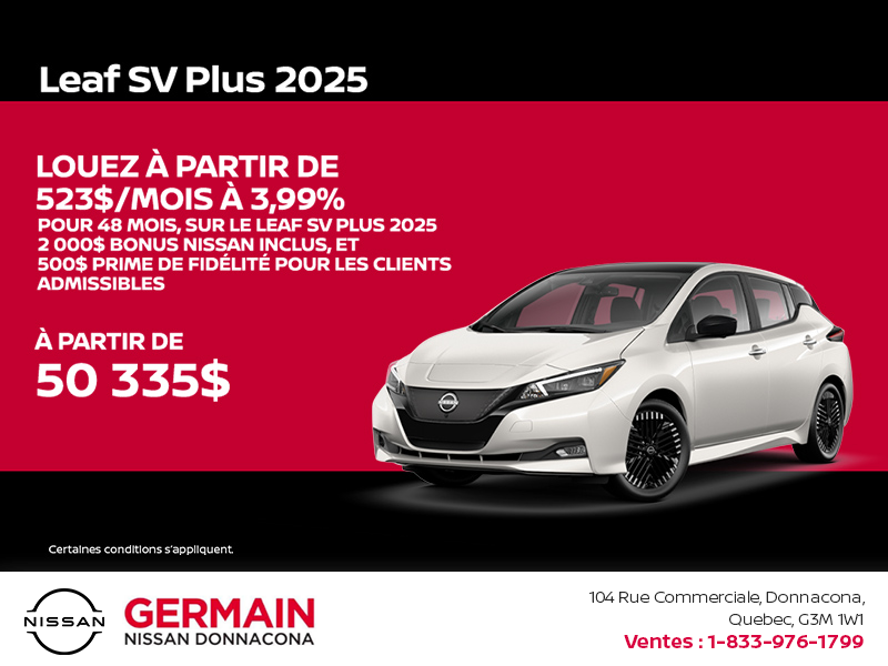Obtenez la Leaf 2025 !