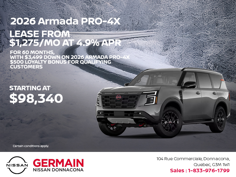 Get the 2026 Nissan Armada Today!