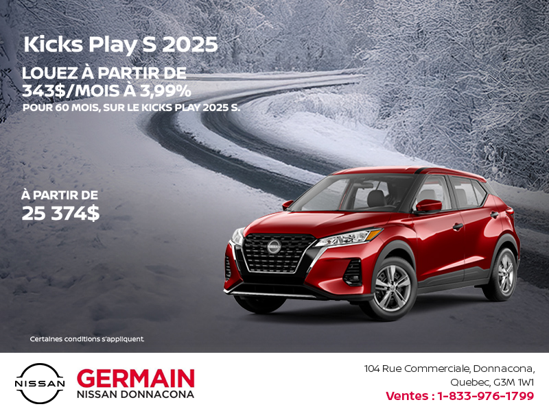 Obtenez le Kicks Play 2025 !