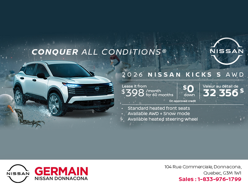 Get the 2026 Kicks S Today!