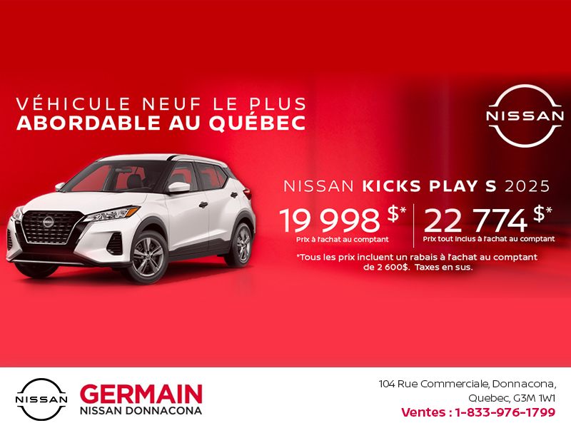 Obtenez le Kicks Play 2025 !