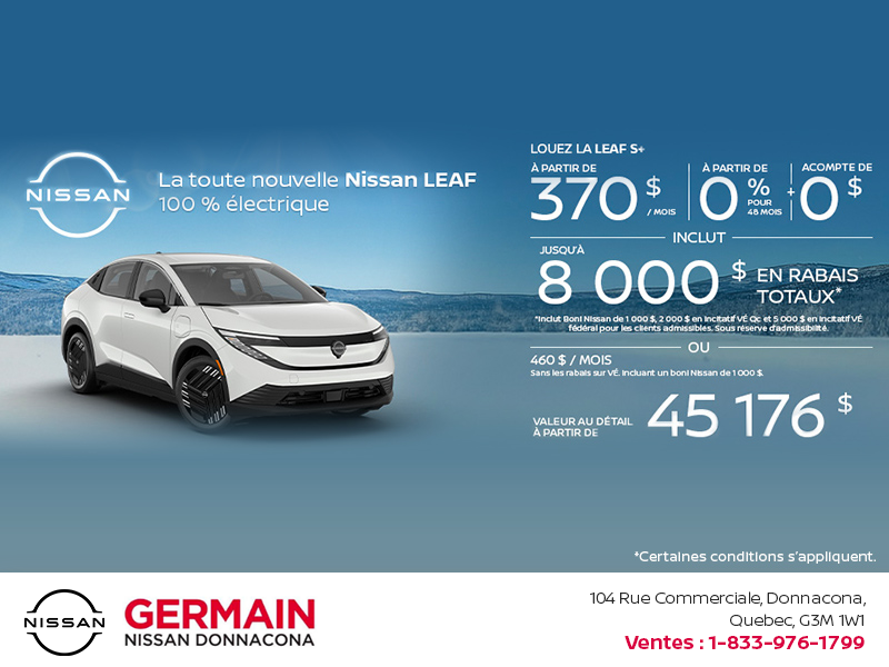 Obtenez la Leaf 2026 !