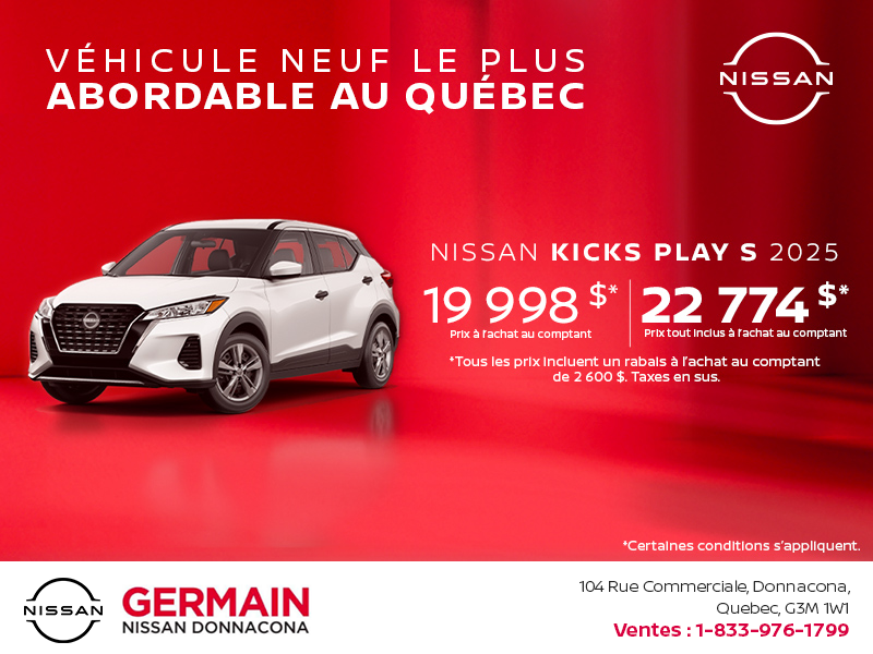 Obtenez le Kicks Play 2025 !