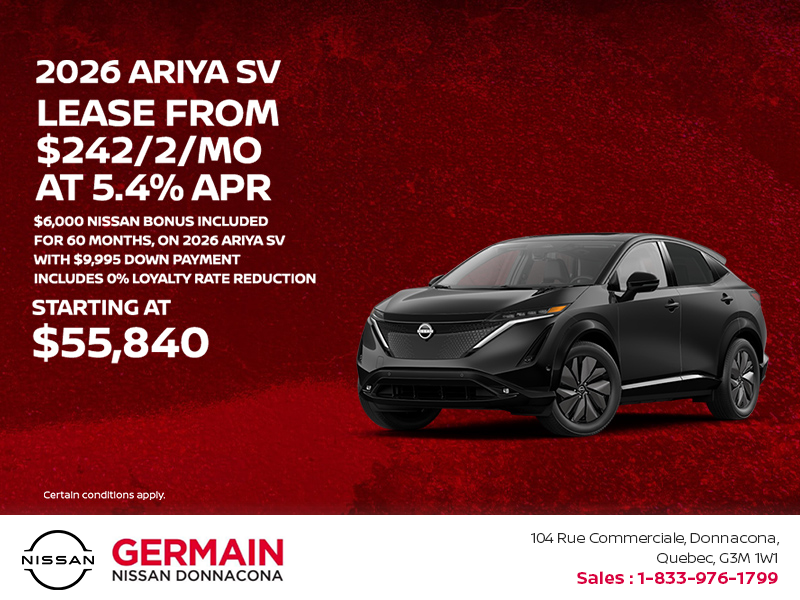 Get the 2026 Ariya Today!