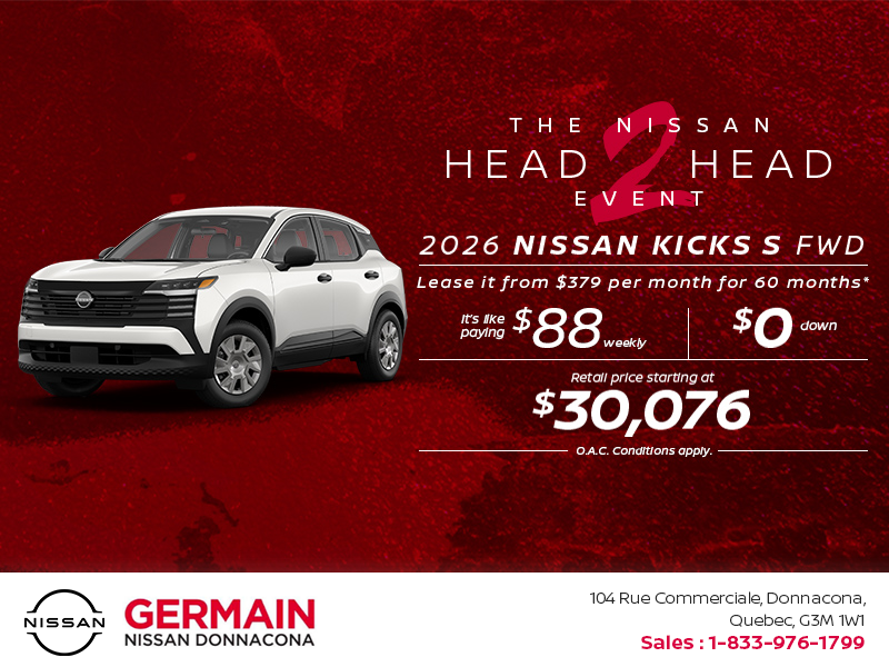 Get the 2026 Kicks S Today!