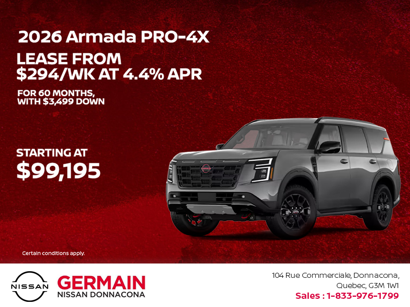 Get the 2026 Nissan Armada Today!