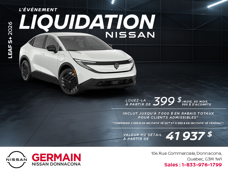 Get the 2026 Leaf  S+ Today!