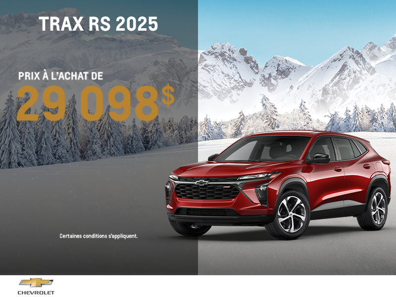 Procurez-vous le Chevrolet Trax 2025