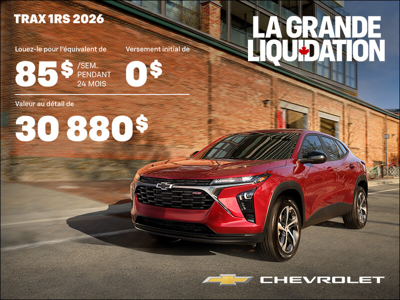 Le Chevrolet Trax 1RS 2026