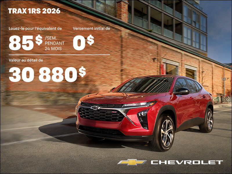 Le Chevrolet Trax 2RS 2026