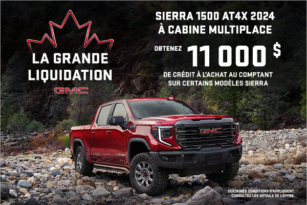 Le GMC Sierra 1500 AT4X 2024 à cabine multiplace