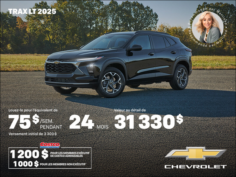 Procurez-vous le Chevrolet Trax LT 2025