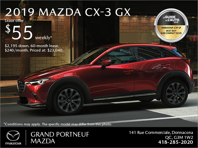 Get the 2019 Mazda CX-3!
