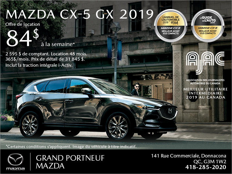 Procurez-vous le Mazda CX-5 2019!