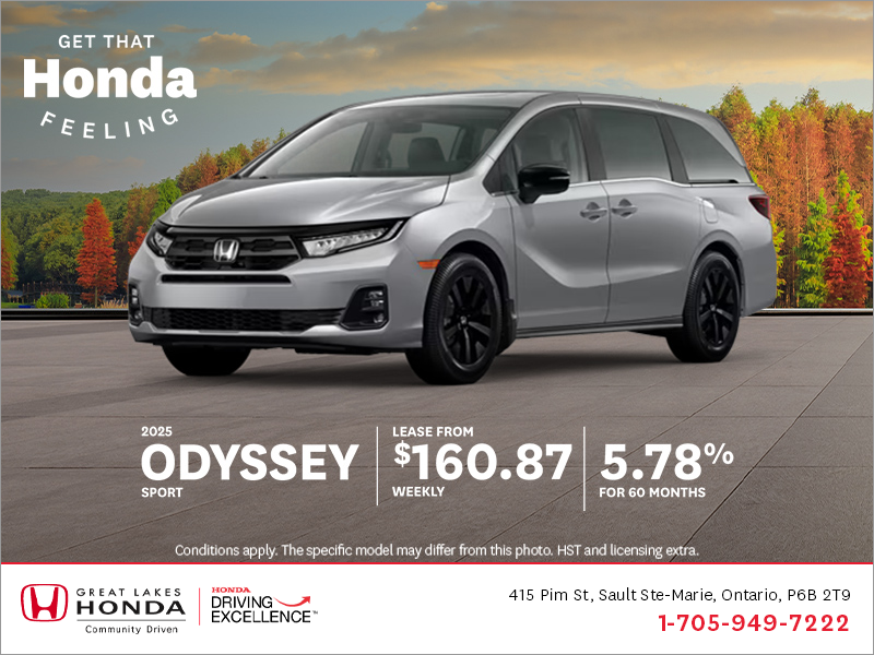 Get the 2024 Honda Odyssey!