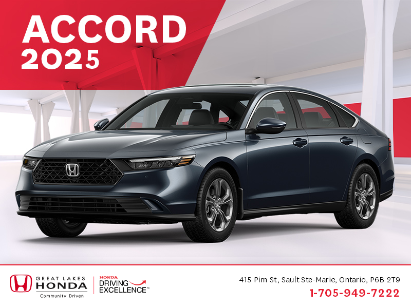 Obtenez le Honda Accord 2025 !