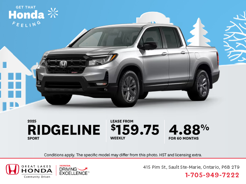 Get the 2025 Honda Ridgeline!