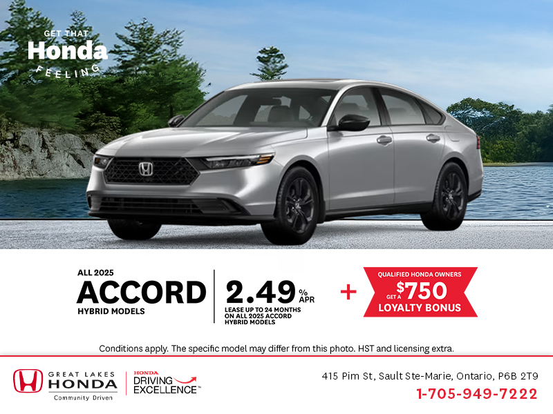 Get the 2025 Honda Accord Hybrid!