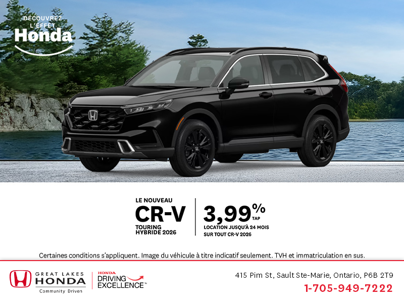 Obtenez le Honda CR-V 2026 !