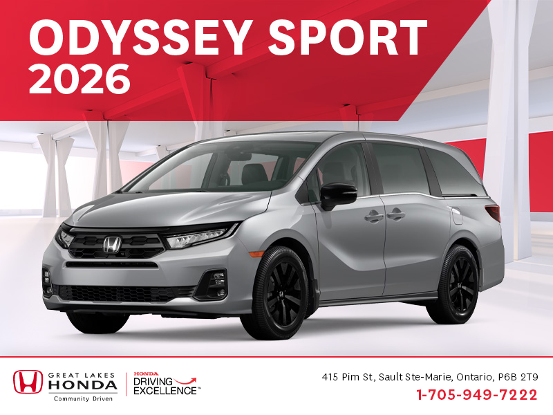 Procurez-vous le Honda Odyssey 2026 !