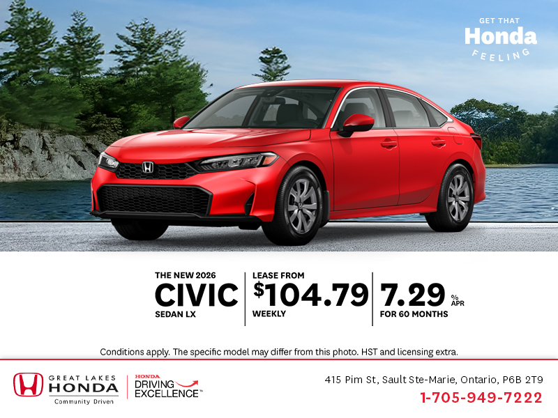 Get the 2026 Honda Civic!