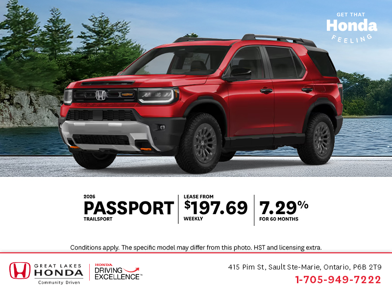Get the 2026 Honda Passport!