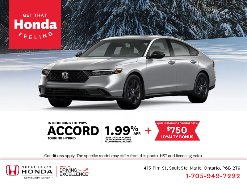 Get the 2025 Honda Accord!