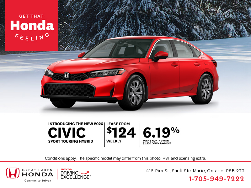Get the 2026 Honda Civic Hybrid!
