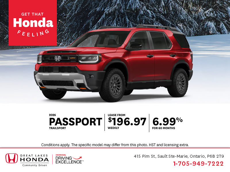 Get the 2026 Honda Passport!