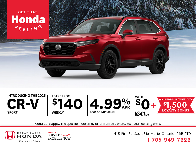 Get the 2026 Honda CR-V!