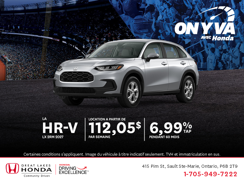 Procurez-vous la Honda HR-V 2027