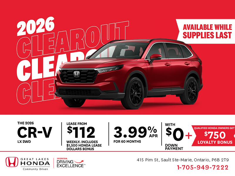 Get the 2026 Honda CR-V!