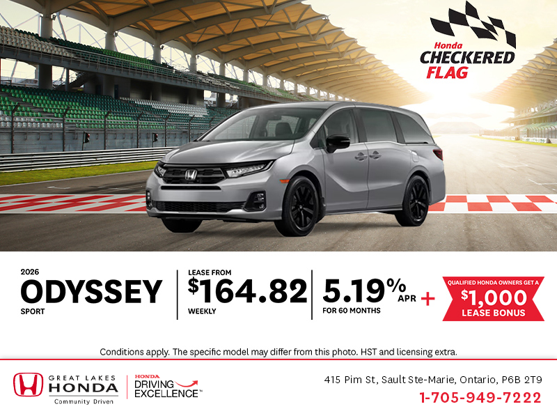 Get the 2026 Honda Odyssey!