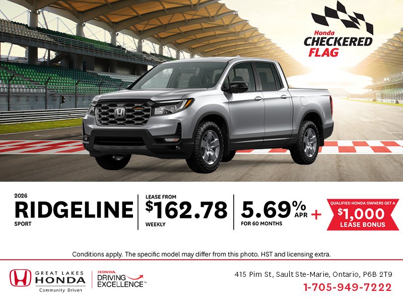 Get the 2026 Honda Ridgeline!