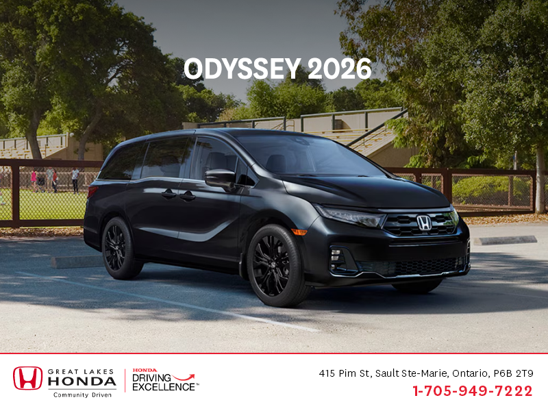 Procurez-vous la Honda Odyssey 2026 !