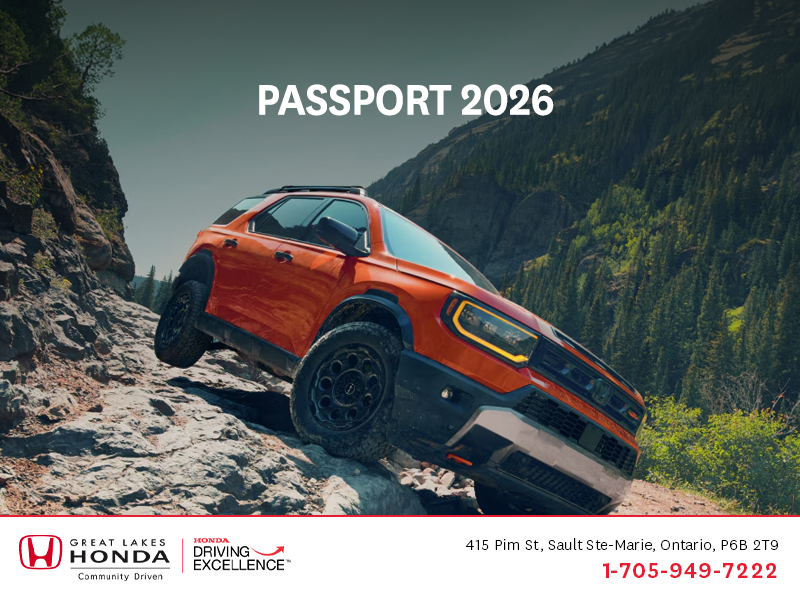 Procurez-vous la Honda Passport 2026!