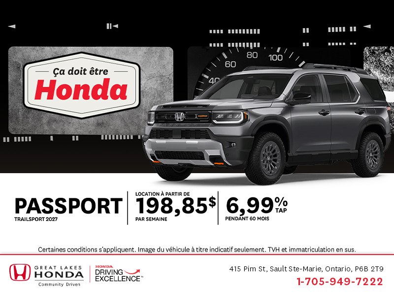 Honda Passport 2027