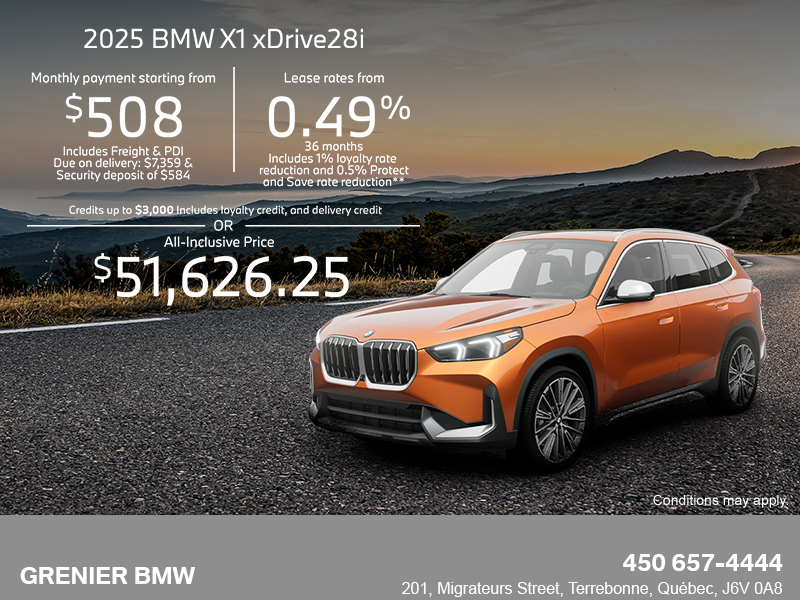 Get the 2025 BMW X1