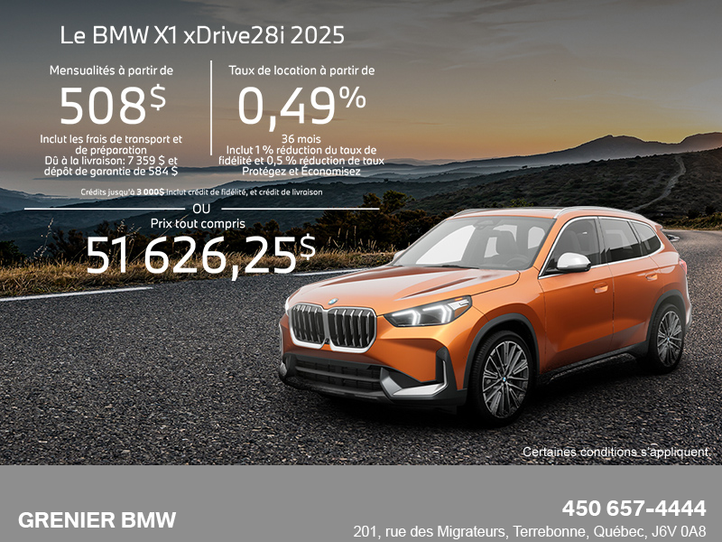 Procurez-vous le Bmw X1 2025