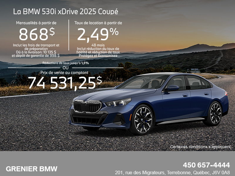 Procurez-vous le Bmw 5 Series Sedan 2025
