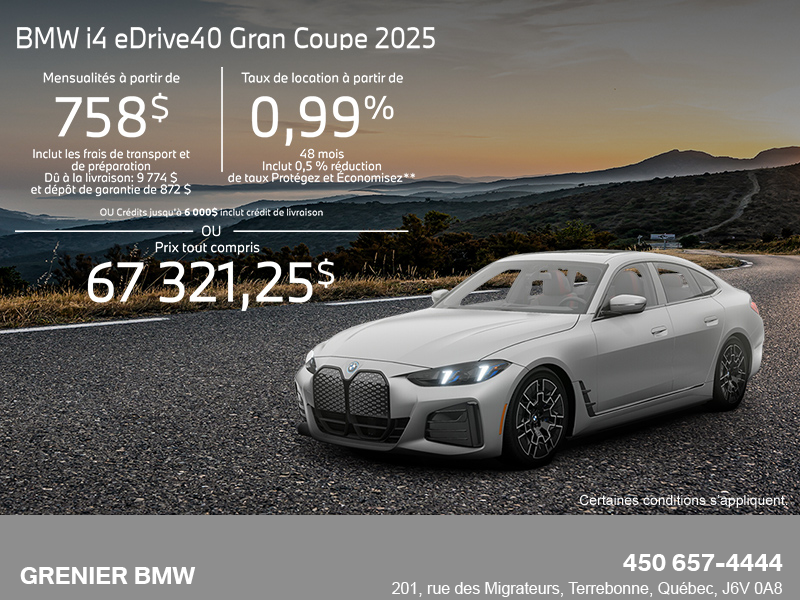 Procurez-vous le Bmw I4 2025