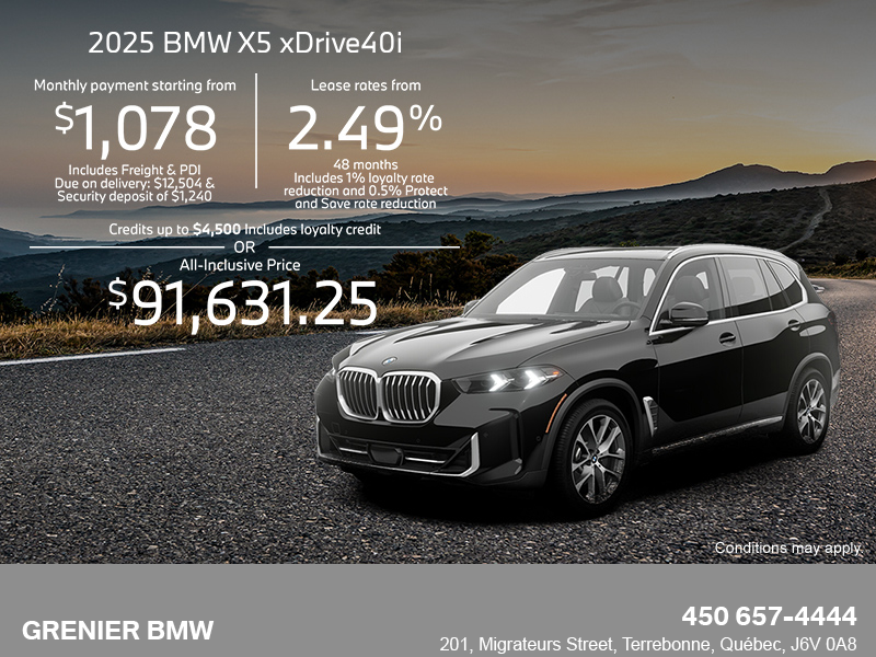 Get the 2025 BMW X5