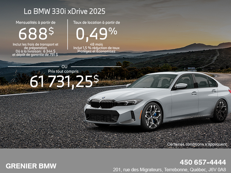 Procurez-vous le Bmw 3 Series Sedan 2025