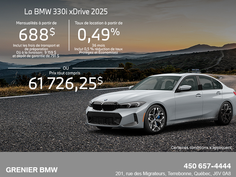 Procurez-vous le Bmw 3 Series Sedan 2025