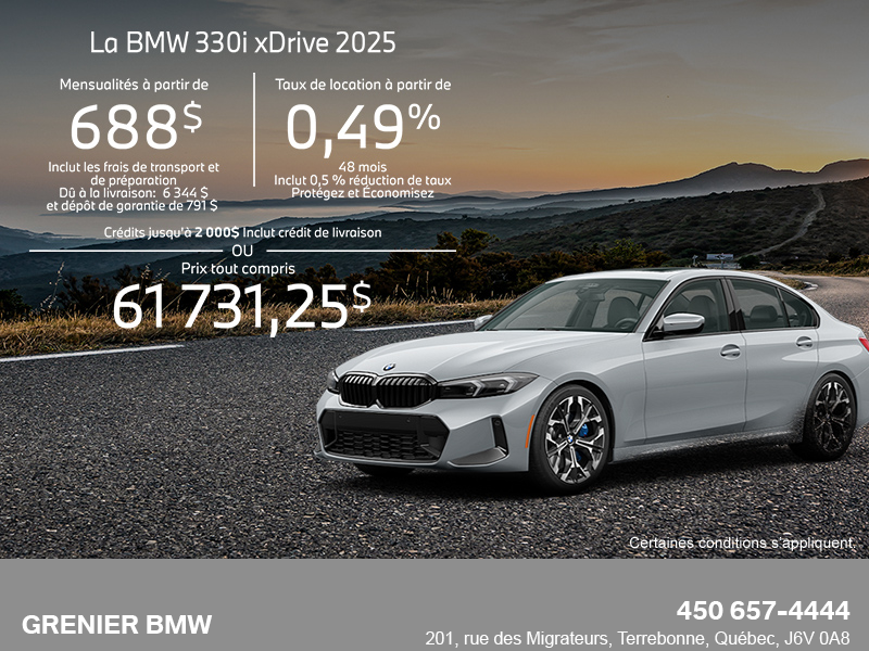 Procurez-vous le Bmw 3 Series Sedan 2025