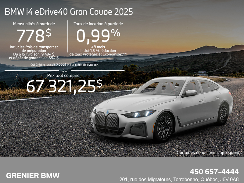 Procurez-vous le Bmw I4 2025